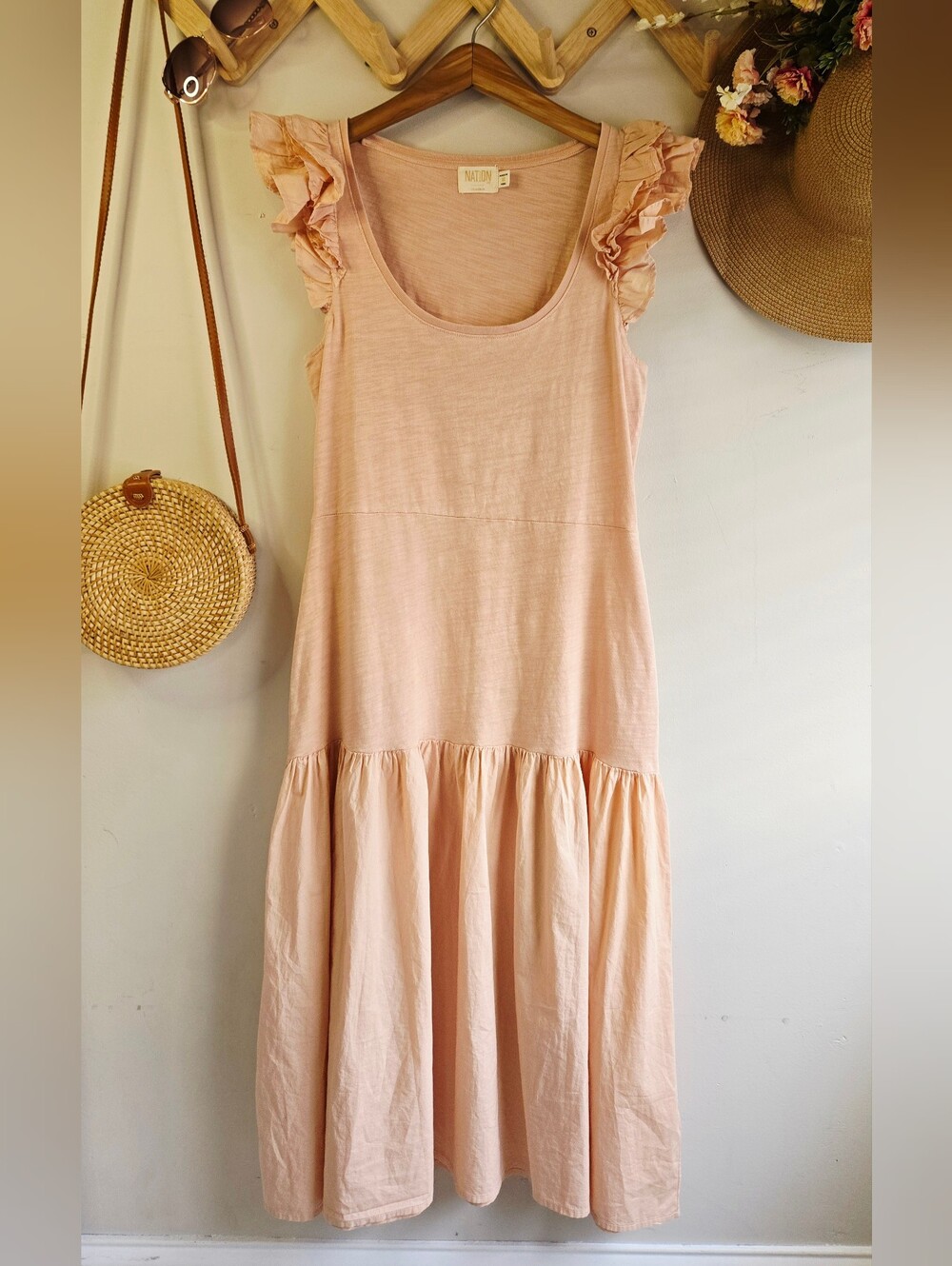 Nation LTD Everleigh Dress Light Pink Millennial